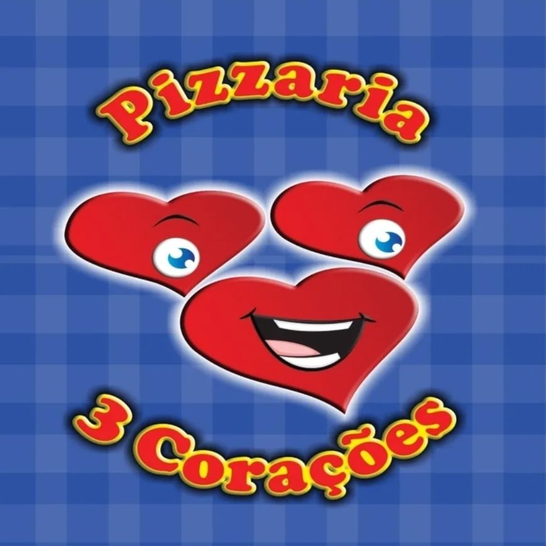 Logo Pizzaria 3 Corações